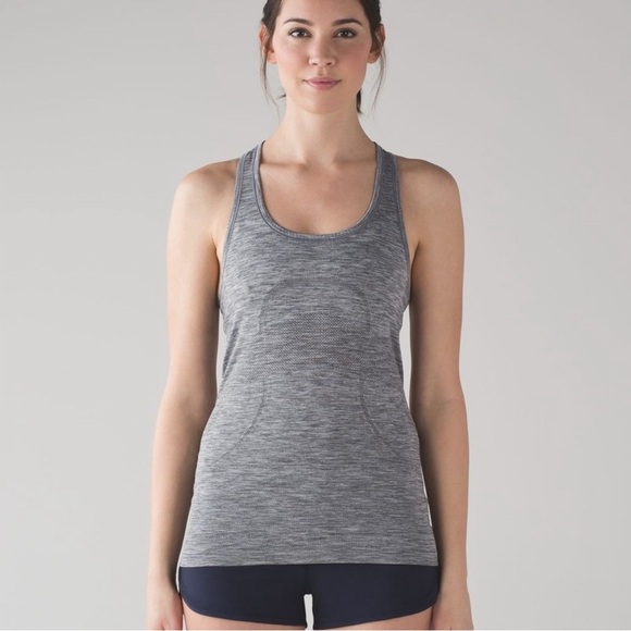 lululemon athletica Tops - Lululemon Swiftly Grey Sz 6